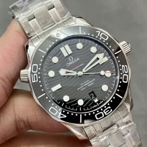 OMEGA SEAMASTER KNOCK OFF WATCHES BLACK CERAMIC BEZEL AND DIAL CUSTOM VS FACTORY 42MM 1 ĐỒNG HỒ NAM OMEGA SEAMASTER SUPER FAKE NHÀ MÁY VS MẶT THIẾT KẾ 42MM
