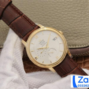 ĐỒNG HỒ NAM OMEGA DE VILLE FAKE 1:1 NHÀ MÁY DV MẶT TRÒN MÀU VÀNG 40MM 1 ĐỒNG HỒ NAM OMEGA DE VILLE FAKE 1:1 NHÀ MÁY DV MẶT TRÒN MÀU VÀNG 40MM