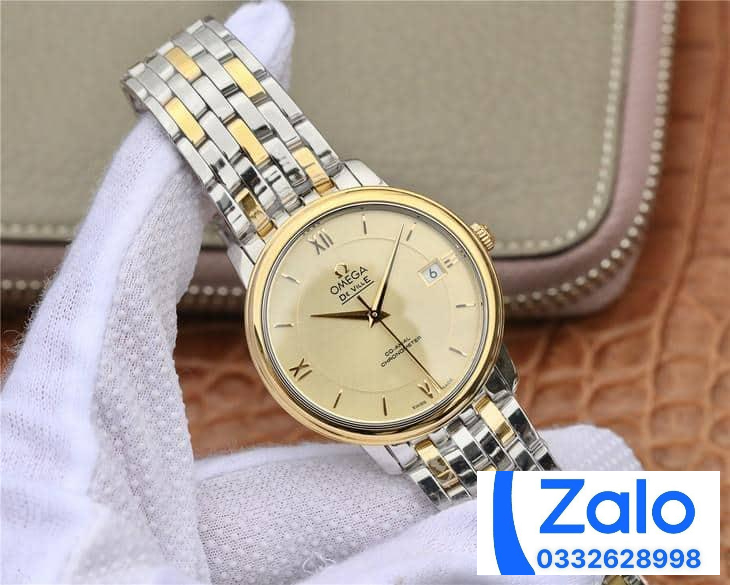 ĐỒNG HỒ NAM OMEGA DE VILLE FAKE 1:1 NHÀ MÁY VK VIỀN TRƠN MẶT VÀNG 36.8MM ĐỒNG HỒ NAM OMEGA DE VILLE FAKE 1:1 NHÀ MÁY VK VIỀN TRƠN MẶT VÀNG 36.8MM