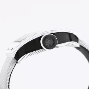 RICHARD MILLE RM35-01 COPIES WATCHES WHITE CARBON CASE FABRIC STRAP BBR FACTORY 44MM 2 ĐỒNG HỒ NAM RICHARD MILLE RM35-01 REP 11 NHÀ MÁY BBR DÂY VẢI CANVAS 44MM