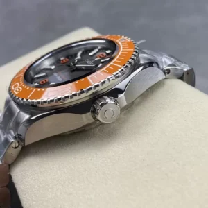 OMEGA SEAMASTER GOOD IMITATION WATCHES ORANGE BEZEL STAINLESS STEEL VS FACTORY 45.5MM 3 ĐỒNG HỒ NAM OMEGA SEAMASTER SUPER FAKE NHÀ MÁY VS BEZEL MÀU CAM 45.5MM