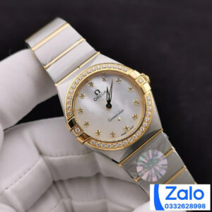 ĐỒNG HỒ NỮ OMEGA CONSTELLATION SUPER FAKE NHÀ MÁY 3S ĐÍNH ĐÁ NỔI BẬT 28MM 1 ĐỒNG HỒ NỮ OMEGA CONSTELLATION SUPER FAKE NHÀ MÁY 3S ĐÍNH ĐÁ NỔI BẬT 28MM