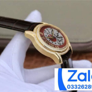 ĐỒNG HỒ NỮ AUDEMARS PIGUET 77303BC SUPER FAKE MẶT SỐ ĐỎ DÂY DA 39.5MM 2 ĐỒNG HỒ NỮ AUDEMARS PIGUET 77303BC SUPER FAKE MẶT SỐ ĐỎ DÂY DA 39.5MM