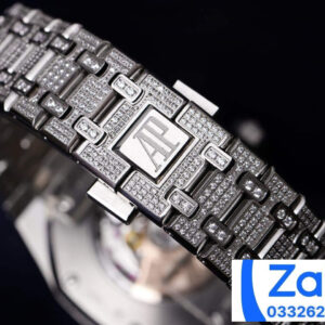 ĐỒNG HỒ NAM AUDEMARS PIGUET ROYAL OAK 15452 REPLICA 11 ĐÍNH ĐÁ TRẮNG 41MM 5 ĐỒNG HỒ NAM AUDEMARS PIGUET ROYAL OAK 15452 REPLICA 11 ĐÍNH ĐÁ TRẮNG 41MM