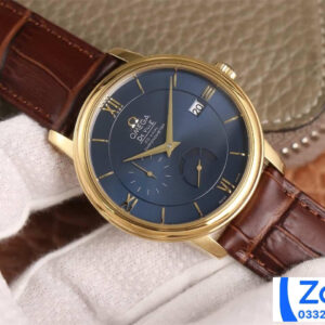 ĐỒNG HỒ NAM OMEGA DE VILLE SUPER FAKE NHÀ MÁY AZ DÂY DA MẶT GHI 40MM 1 ĐỒNG HỒ NAM OMEGA DE VILLE SUPER FAKE NHÀ MÁY AZ DÂY DA MẶT GHI 40MM