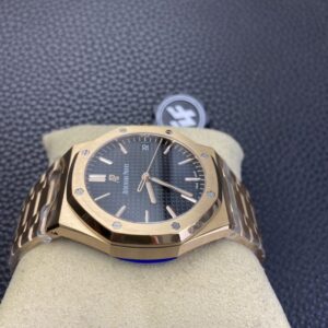 AUDEMARS PIGUET COPIES WATCHES ROYAL OAK 15500OR ZF FACTORY BLACK DIAL 41MM 2 ĐỒNG HỒ AUDEMARS PIGUET ROYAL OAK 15500OR REPLICA 11 NHÀ MÁY ZF MẶT ĐEN 41MM