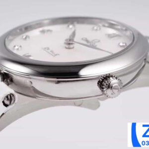 ĐỒNG HỒ NỮ OMEGA DE VILLE SUPER FAKE NHÀ MÁY GS THIẾT KẾ MẶT TRẮNG 27MM 2 ĐỒNG HỒ NỮ OMEGA DE VILLE SUPER FAKE NHÀ MÁY GS THIẾT KẾ MẶT TRẮNG 27MM
