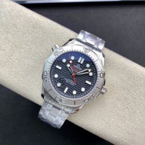 OMEGA SEAMASTER LUXURY REPLICA WATCHES GREY DIAL LUMINOUS HOURS VS FACTORY 42MM 1 ĐỒNG HỒ NAM OMEGA SEAMASTER FAKE 11 NHÀ MÁY VS KIM CHỈ DẠ QUANG 42MM