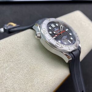 OMEGA SEAMASTER HIGH END WATCHES REPLICAS BLUE DIAL BLACK RUBBER STRAP VS FACTORY 42MM 2 ĐỒNG HỒ NAM OMEGA SEAMASTER FAKE CAO CẤP NHÀ MÁY VS FACTORY 42MM