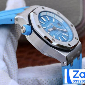 ĐỒNG HỒ NAM AUDEMARS PIGUET ROYAL OAK 15710 FAKE DÂY CAO SU XANH 42MM 2 ĐỒNG HỒ NAM AUDEMARS PIGUET ROYAL OAK 15710 FAKE DÂY CAO SU XANH 42MM