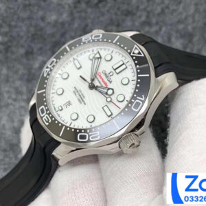 ĐỒNG HỒ NAM OMEGA SEAMASTER FAKE CAO CẤP NHÀ MÁY VS MẶT SỐ TRẮNG 42MM 3 ĐỒNG HỒ NAM OMEGA SEAMASTER FAKE CAO CẤP NHÀ MÁY VS MẶT SỐ TRẮNG 42MM