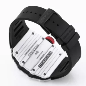 RICHARD MILLE RM35-01 IMITATION WATCHES WHITE CARBON CASE BLACK RUBBER STRAP BBR FACTORY 44MM 5 ĐỒNG HỒ NAM RICHARD MILLE RM35-01 REP CAO CẤP NHÀ MÁY BBR CAO SU ĐEN 44MM
