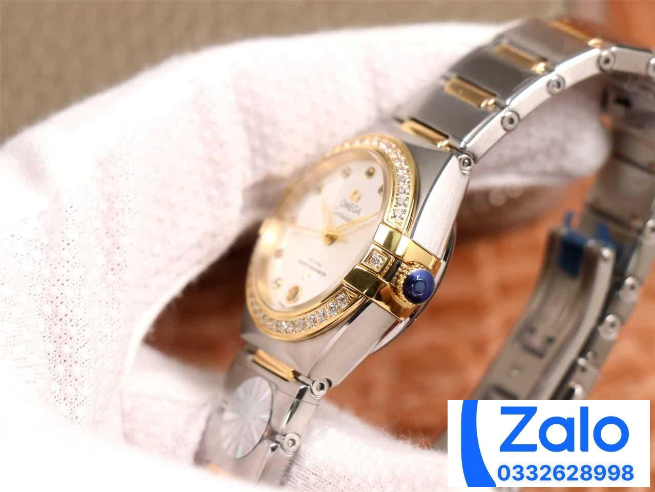 ĐỒNG HỒ NỮ OMEGA CONSTELLATION FAKE 11 NHÀ MÁY 3S ĐÍNH ĐÁ NỔI BẬT 29MM ĐỒNG HỒ NỮ OMEGA CONSTELLATION FAKE 11 NHÀ MÁY 3S ĐÍNH ĐÁ NỔI BẬT 29MM