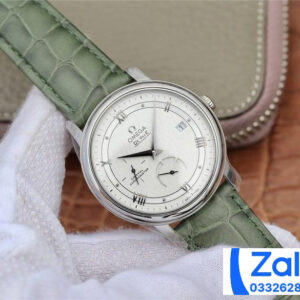 ĐỒNG HỒ NAM OMEGA DE VILLE FAKE CAO CẤP NHÀ MÁY DV DÂY DA XANH 40MM 1 ĐỒNG HỒ NAM OMEGA DE VILLE FAKE CAO CẤP NHÀ MÁY DV DÂY DA XANH 40MM