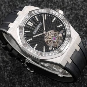 AUDEMARS PIGUET BEST REPLICA WATCHES ROYAL OAK 26522BC R8 FACTORY BLACK DIAL 41MM 1 ĐỒNG HỒ AUDEMARS PIGUET ROYAL OAK 26522BC REPLICA NHÀ MÁY R8 ĐEN 41MM