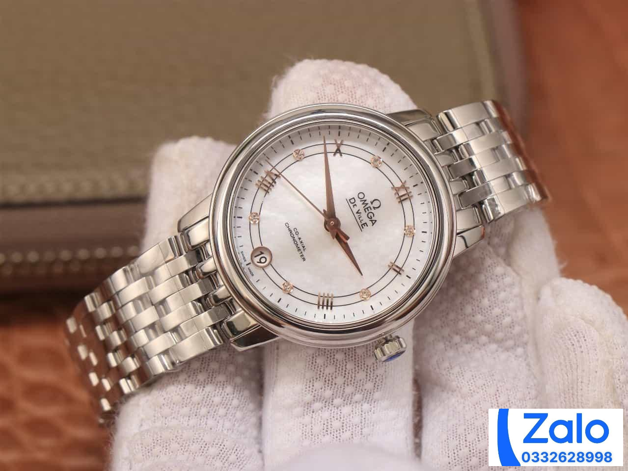 ĐỒNG HỒ NỮ OMEGA DE VILLE FAKE CAO CẤP NHÀ MÁY MKS MẶT TRÒN 32.7MM ĐỒNG HỒ NỮ OMEGA DE VILLE FAKE CAO CẤP NHÀ MÁY MKS MẶT TRÒN 32.7MM