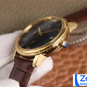 ĐỒNG HỒ NAM OMEGA DE VILLE SUPER FAKE NHÀ MÁY AZ DÂY DA MẶT GHI 40MM 2 64c09c49dcdeb07