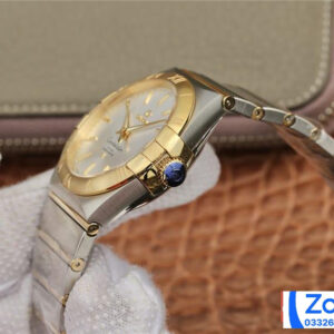 ĐỒNG HỒ NAM OMEGA CONSTELLATION FAKE CAO CẤP NHÀ MÁY 3S VÀNG GOLD 38MM 3 ĐỒNG HỒ NAM OMEGA CONSTELLATION FAKE CAO CẤP NHÀ MÁY 3S VÀNG GOLD 38MM