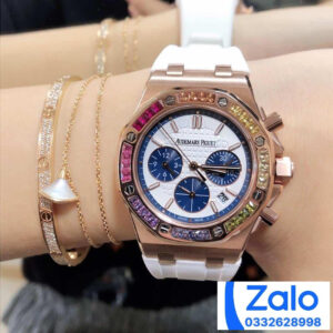 ĐỒNG HỒ NỮ AUDEMARS PIGUET ROYAL OAK OFFSHORE 26236 FAKE DÂY TRẮNG 37MM 2 ĐỒNG HỒ NỮ AUDEMARS PIGUET ROYAL OAK OFFSHORE 26236 FAKE DÂY TRẮNG 37MM