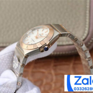 ĐỒNG HỒ NỮ OMEGA CONSTELLATION FAKE CAO CẤP NHÀ MÁY 3S VÀNG HỒNG 27MM 2 ĐỒNG HỒ NỮ OMEGA CONSTELLATION FAKE CAO CẤP NHÀ MÁY 3S VÀNG HỒNG 27MM