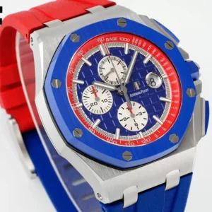 ĐỒNG HỒ AUDEMARS PIGUET ROYAL OAK OFFSHORE REP 1:1 NHÀ MÁY APF ĐỎ XANH 42MM 1 ĐỒNG HỒ AUDEMARS PIGUET ROYAL OAK OFFSHORE REP 1:1 NHÀ MÁY APF ĐỎ XANH 42MM