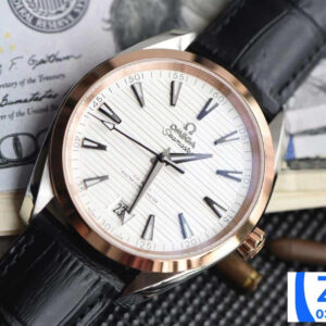 ĐỒNG HỒ NAM OMEGA SEAMASTER SUPER FAKE NHÀ MÁY XF VIỀN TRƠN VÀNG HỒNG 41MM 1 ĐỒNG HỒ NAM OMEGA SEAMASTER SUPER FAKE NHÀ MÁY XF VIỀN TRƠN VÀNG HỒNG 41MM