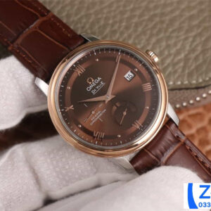 ĐỒNG HỒ NAM OMEGA DE VILLE FAKE 1:1 NHÀ MÁY AZ FACTORY DÂY DA MẶT NÂU 40MM 1 ĐỒNG HỒ NAM OMEGA DE VILLE FAKE 1:1 NHÀ MÁY AZ FACTORY DÂY DA MẶT NÂU 40MM