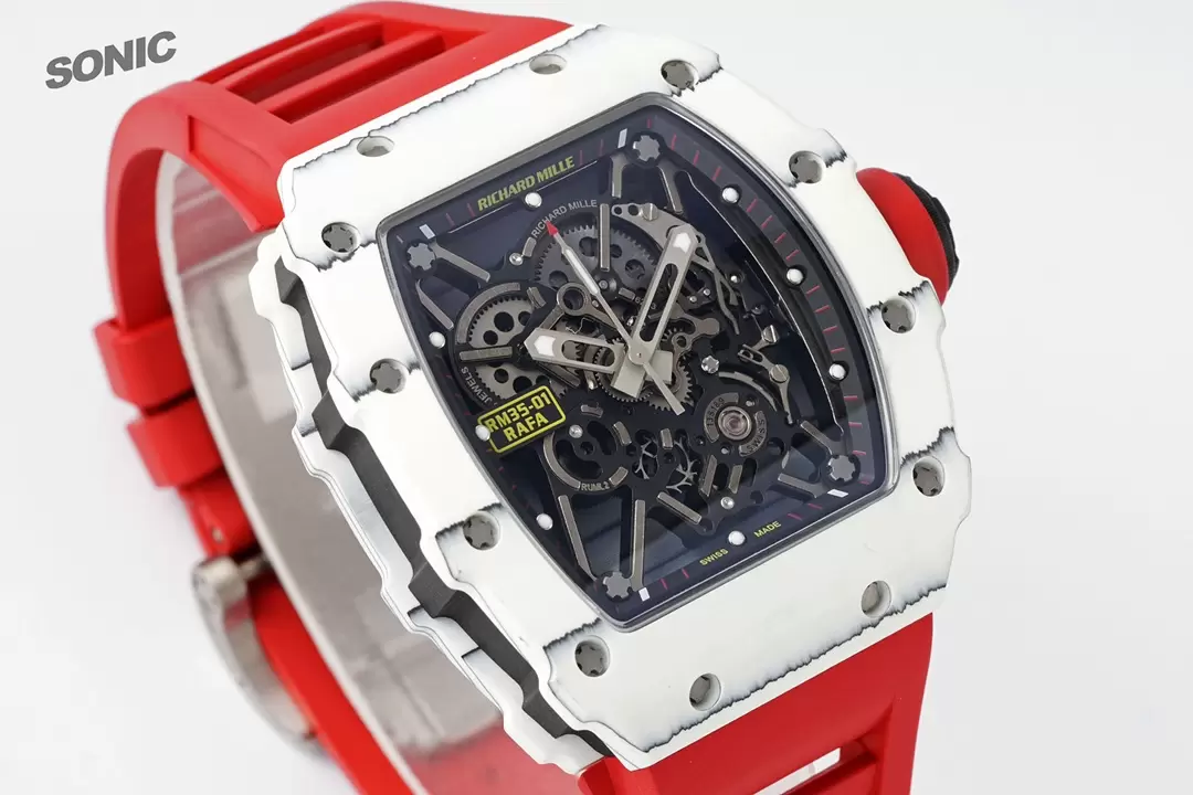 ĐỒNG HỒ NAM RICHARD MILLE RM35-01 REPLICA 1:1 NHÀ MÁY SONIC DÂY ĐỎ 45MM ĐỒNG HỒ NAM RICHARD MILLE RM35-01 REPLICA 1:1 NHÀ MÁY SONIC DÂY ĐỎ 45MM