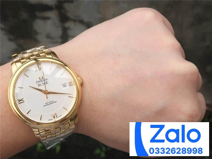 ĐỒNG HỒ NAM OMEGA DE VILLE SUPER FAKE NHÀ MÁY VK VÀNG GOLD 36.8MM ĐỒNG HỒ NAM OMEGA DE VILLE SUPER FAKE NHÀ MÁY VK VÀNG GOLD 36.8MM