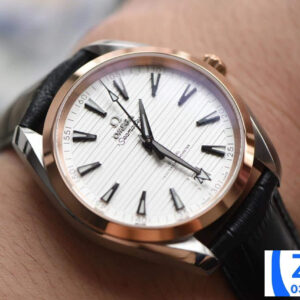 ĐỒNG HỒ NAM OMEGA SEAMASTER SUPER FAKE NHÀ MÁY XF VIỀN TRƠN VÀNG HỒNG 41MM 5 ĐỒNG HỒ NAM OMEGA SEAMASTER SUPER FAKE NHÀ MÁY XF VIỀN TRƠN VÀNG HỒNG 41MM
