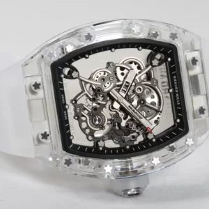 ĐỒNG HỒ NAM RICHARD MILLE RM055 REPLICA 11 NHÀ MÁY RM VỎ TRONG SUỐT 45MM 2 ĐỒNG HỒ NAM RICHARD MILLE RM055 REPLICA 11 NHÀ MÁY RM VỎ TRONG SUỐT 45MM