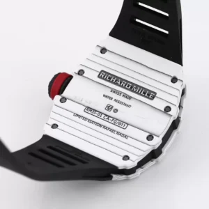 RICHARD MILLE RM35-01 IMITATION WATCHES WHITE CARBON CASE BLACK RUBBER STRAP BBR FACTORY 44MM 4 ĐỒNG HỒ NAM RICHARD MILLE RM35-01 REP CAO CẤP NHÀ MÁY BBR CAO SU ĐEN 44MM