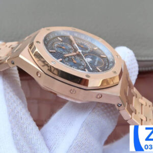 AUDEMARS PIGUET BEST REPLICA WATCHES ROYAL OAK 26574 JF FACTORY ROSE GOLD CASE BLUE DIAL 41MM 3 ĐỒNG HỒ NAM AUDEMARS PIGUET ROYAL OAK 26574 FAKE NHÀ MÁY JF VÀNG 41MM