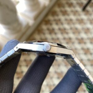 AUDEMARS PIGUET BEST COPIES WATCHES ROYAL OAK APS FACTORY BLACK DIAL 41MM 2 ĐỒNG HỒ AUDEMARS PIGUET ROYAL OAK REPLICA 11 NHÀ MÁY APS MẶT ĐEN 41MM