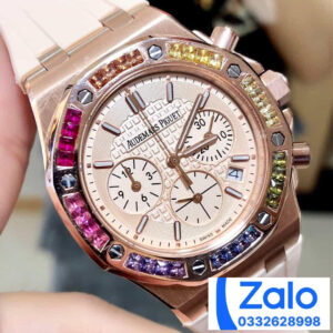 ĐỒNG HỒ NỮ AUDEMARS PIGUET ROYAL OAK OFFSHORE 26236 FAKE ĐÍNH ĐÁ VIỀN 37MM 1 ĐỒNG HỒ NỮ AUDEMARS PIGUET ROYAL OAK OFFSHORE 26236 FAKE ĐÍNH ĐÁ VIỀN 37MM