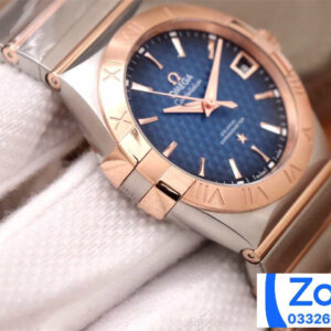 ĐỒNG HỒ NAM OMEGA CONSTELLATION FAKE CAO CẤP NHÀ MÁY VS KIM VÀNG HỒNG 38MM 2 ĐỒNG HỒ NAM OMEGA CONSTELLATION FAKE CAO CẤP NHÀ MÁY VS KIM VÀNG HỒNG 38MM