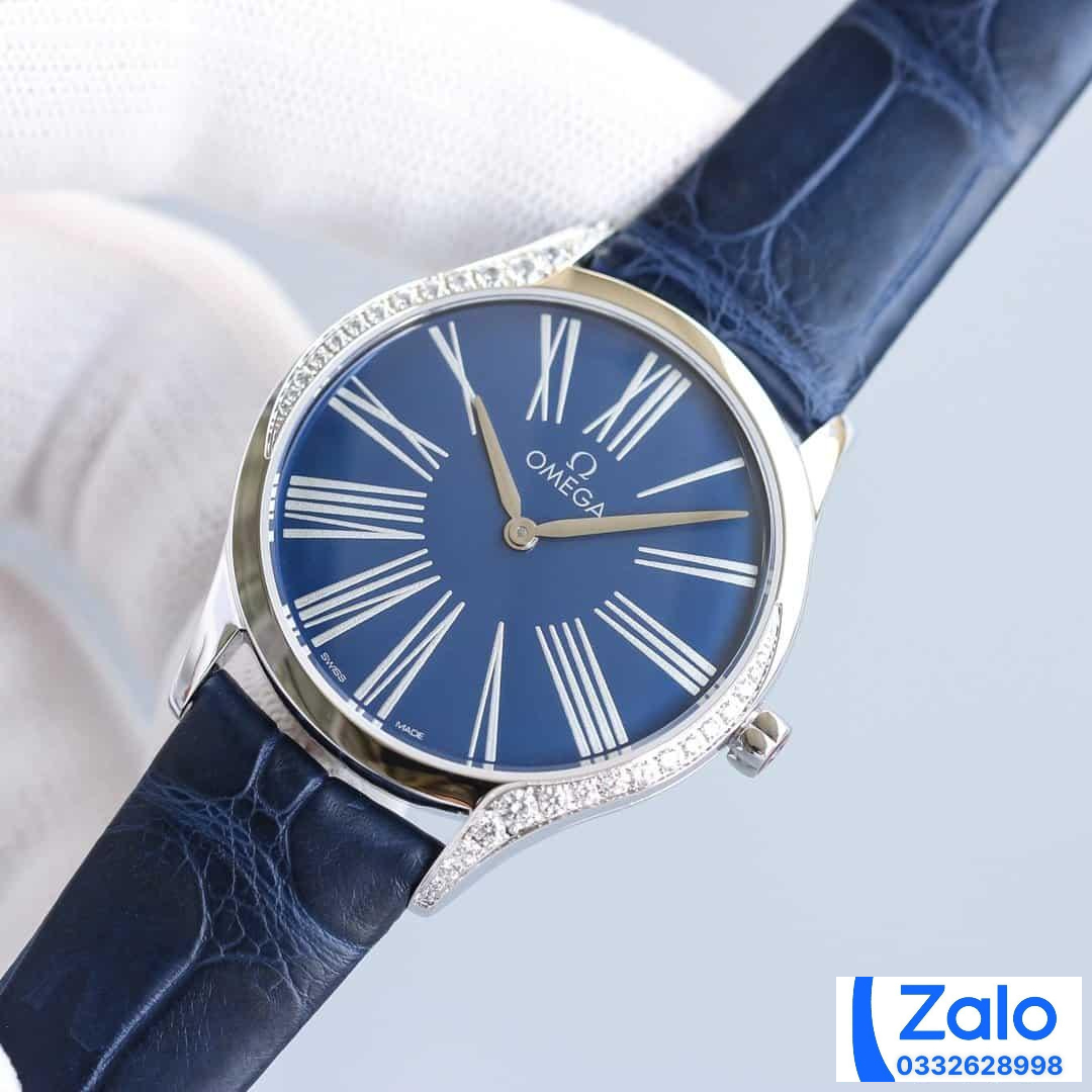 ĐỒNG HỒ NỮ OMEGA DE VILLE FAKE CAO CẤP NHÀ MÁY WWF FACTORY MẶT XANH 36MM ĐỒNG HỒ NỮ OMEGA DE VILLE FAKE CAO CẤP NHÀ MÁY WWF FACTORY MẶT XANH 36MM