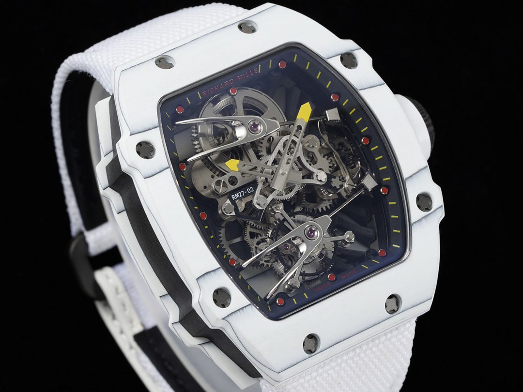 ĐỒNG HỒ NAM RICHARD MILLE RM27-02 REPLICA 11 DÂY VẢI CANVAS TRẮNG 42MM ĐỒNG HỒ NAM RICHARD MILLE RM27-02 REPLICA 11 DÂY VẢI CANVAS TRẮNG 42MM