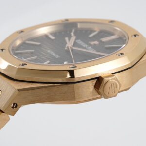 AUDEMARS PIGUET HIGH END REPLICAS WATCHES ROYAL OAK 15400OR ZF FACTORY BLACK DIAL 41MM 3 ĐỒNG HỒ AUDEMARS PIGUET ROYAL OAK 15400OR REP 11 NHÀ MÁY ZF MẶT ĐEN 41MM
