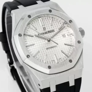 AUDEMARS PIGUET BEST COPIES WATCH ROYAL OAK APS FACTORY WHITE DIAL 41MM 1 ĐỒNG HỒ AUDEMARS PIGUET ROYAL OAK REPLICA CAO CẤP NHÀ MÁY APS FACTORY 41MM
