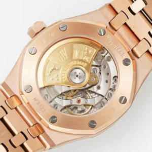 AUDEMARS PIGUET BEST REPLICA WATCHES ROYAL OAK IP FACTORY ROSE GOLD DIAL DEISGN 37MM 4 ĐỒNG HỒ AUDEMARS PIGUET ROYAL OAK REPLICA NHÀ MÁY IP MẶT THIẾT KẾ 37MM