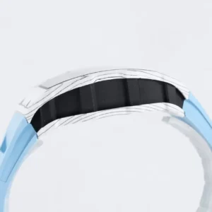 RICHARD MILLE RM35-01 BEST COPIES WATCHES WHITE CARBON CASE BLUE RUBBER STRAP BBR FACTORY 44MM 2 ĐỒNG HỒ NAM RICHARD MILLE RM35-01 REP 11 NHÀ MÁY BBR CAO SU XANH 44MM