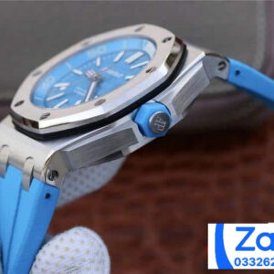 ĐỒNG HỒ NAM AUDEMARS PIGUET ROYAL OAK 15710 FAKE DÂY CAO SU XANH 42MM 3 ĐỒNG HỒ NAM AUDEMARS PIGUET ROYAL OAK 15710 FAKE DÂY CAO SU XANH 42MM