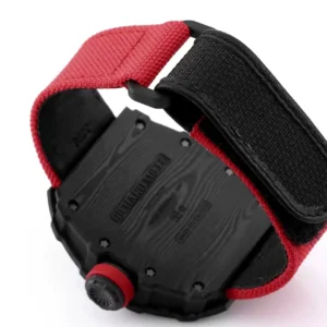RICHARD MILLE RM35-01 REPLICA WATCHES BLACK CARBON CASE RED FABRIC STRAP BBR FACTORY 44MM 5 ĐỒNG HỒ NAM RICHARD MILLE RM35-01 REPLICA NHÀ MÁY BBR FACTORY 44MM