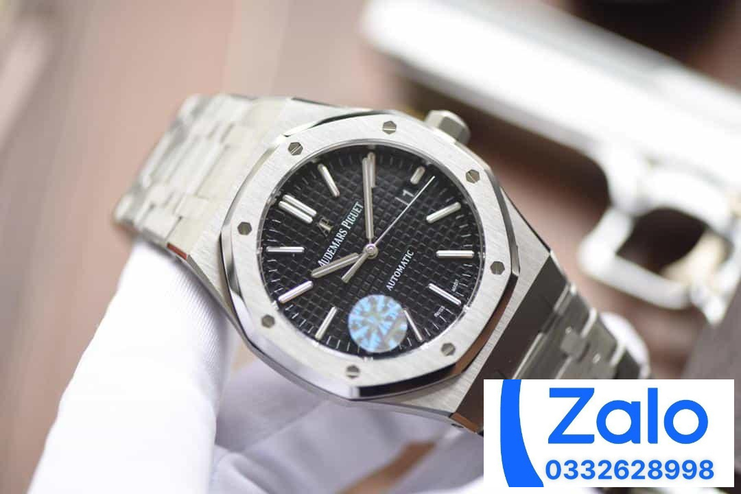 ĐỒNG HỒ NAM AUDEMARS PIGUET ROYAL OAK 15400 FAKE NHÀ MÁY JF MẶT ĐEN 39MM ĐỒNG HỒ NAM AUDEMARS PIGUET ROYAL OAK 15400 FAKE NHÀ MÁY JF MẶT ĐEN 39MM