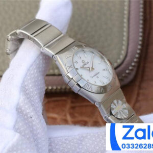 ĐỒNG HỒ NỮ OMEGA CONSTELLATION FAKE CAO CẤP NHÀ MÁY 3S VIỀN KHẮC KÍ TỰ 27MM 2 ĐỒNG HỒ NỮ OMEGA CONSTELLATION FAKE CAO CẤP NHÀ MÁY 3S VIỀN KHẮC KÍ TỰ 27MM