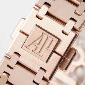AUDEMARS PIGUET COPIES WATCHES ROYAL OAK 15202OR KZ FACTORY ROSE GOLD 39MM 5 ĐỒNG HỒ AUDEMARS PIGUET ROYAL OAK 15202OR REPLICA NHÀ MÁY KZ ROSE GOLD 39MM