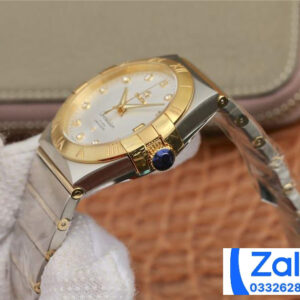 ĐỒNG HỒ NAM OMEGA CONSTELLATION FAKE 11 NHÀ MÁY 3S MẶT TRẮNG ĐÍNH ĐÁ 38MM 3 ĐỒNG HỒ NAM OMEGA CONSTELLATION FAKE 11 NHÀ MÁY 3S MẶT TRẮNG ĐÍNH ĐÁ 38MM