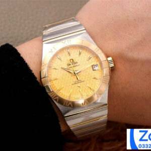 ĐỒNG HỒ NAM OMEGA CONSTELLATION FAKE 11 NHÀ MÁY VS FACTORY MẶT VÀNG 38MM 6 ĐỒNG HỒ NAM OMEGA CONSTELLATION FAKE 11 NHÀ MÁY VS FACTORY MẶT VÀNG 38MM