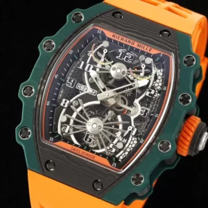 ĐỒNG HỒ NAM RICHARD MILLE RM21-02 REPLICA 1:1 DÂY CAO SU CAM 45MM 1 ĐỒNG HỒ NAM RICHARD MILLE RM21-02 REPLICA 1:1 DÂY CAO SU CAM 45MM
